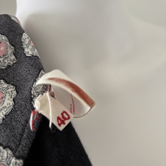 Marni Cardigan Black Long Sleeve Print Jewel Casmere / Silk Sz 40 Authentic❤️ - Picture 3 of 8